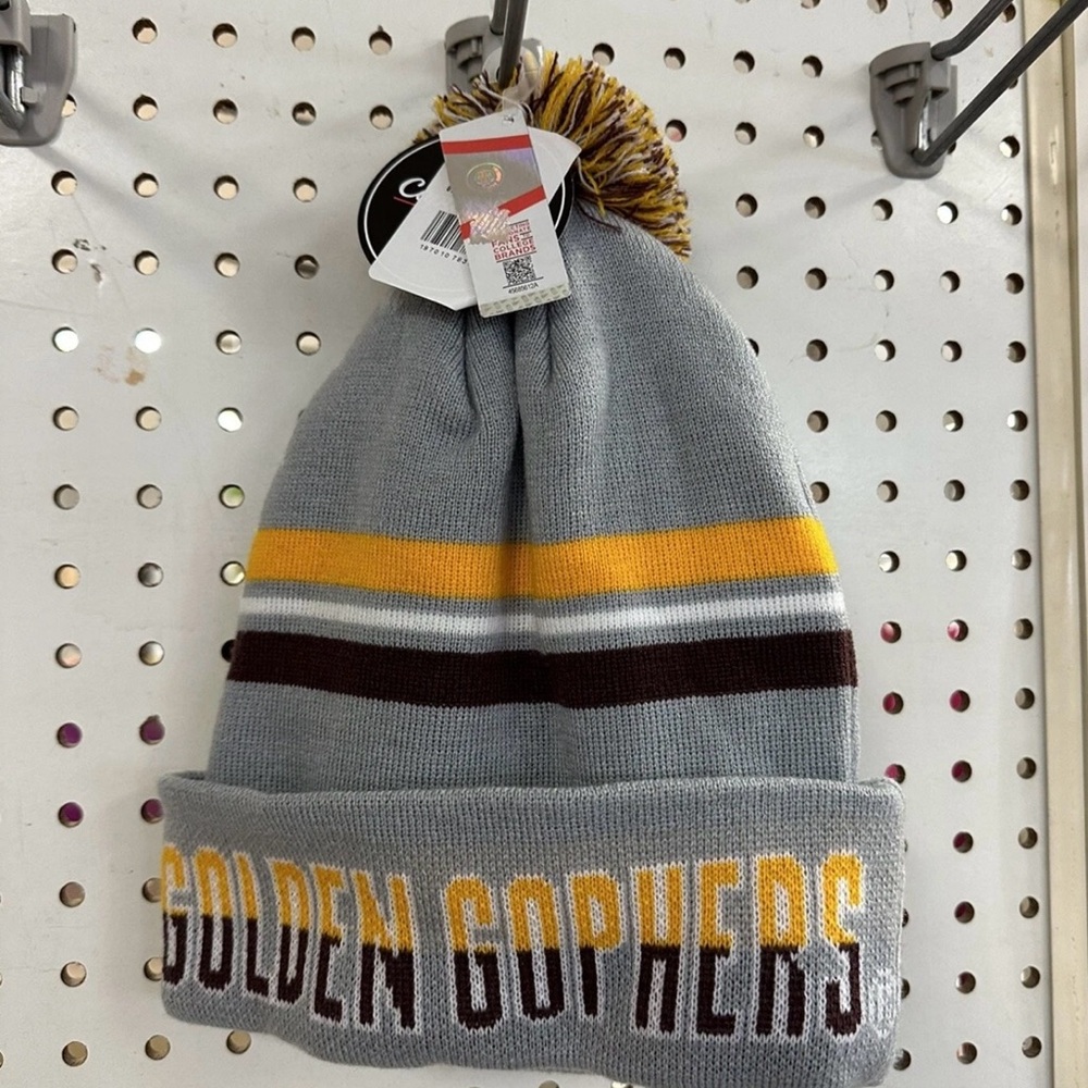Minnesota Golden Gophers Stocking Hat Roll Cuff beanie Adult Size NWT